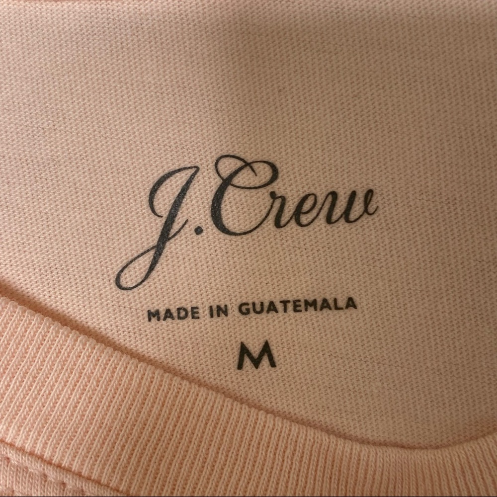 J CREW CHEST POCKET TEE SHIRT LONG SLEEVES SIZE MEDIUM - Picture 3 of 4